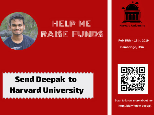 Help Deepak Attend Harvard College Conference 2019(HPAIR)
