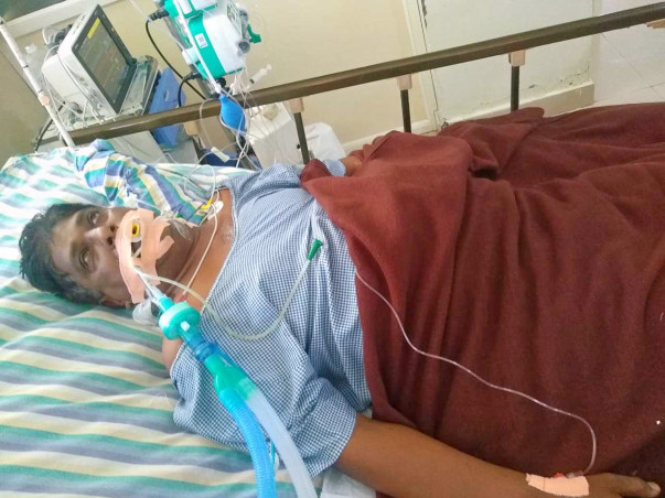 56 Years Old Mangilipally Ashok Needs Your Help Fight Viral Infection