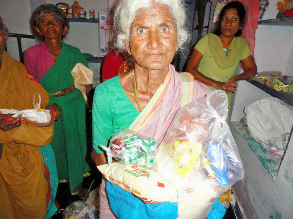 Donate Food Groceries to Poor Old Age Persons