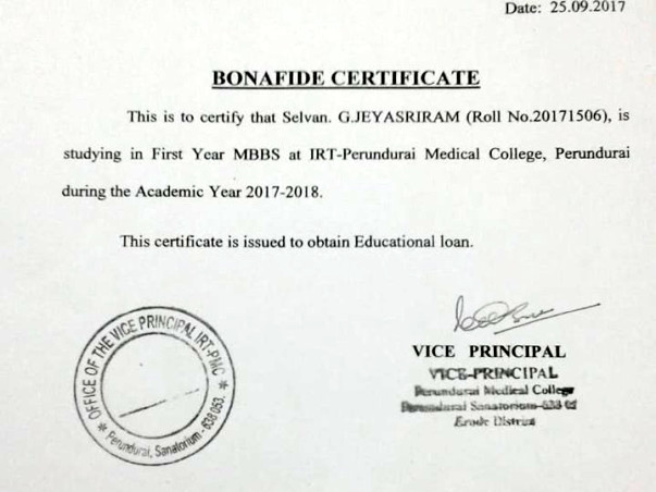 Donate Towards A 1st Generation Graduate Hailing From A Village In TN