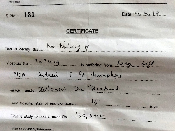 Help My Maid's Uncle Natraj Fight Hemorrhage