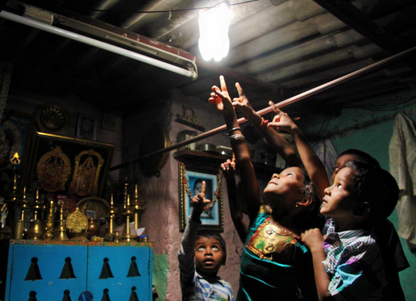 Provide light to low income communities in India