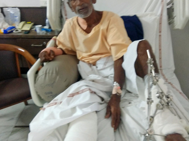 Father's emergency surgery due to Accident