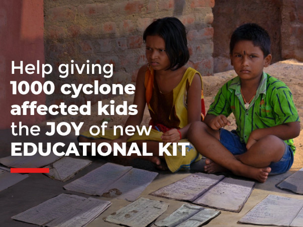 Help giving 1000 cyclone affected kids the JOY of Educational Kit