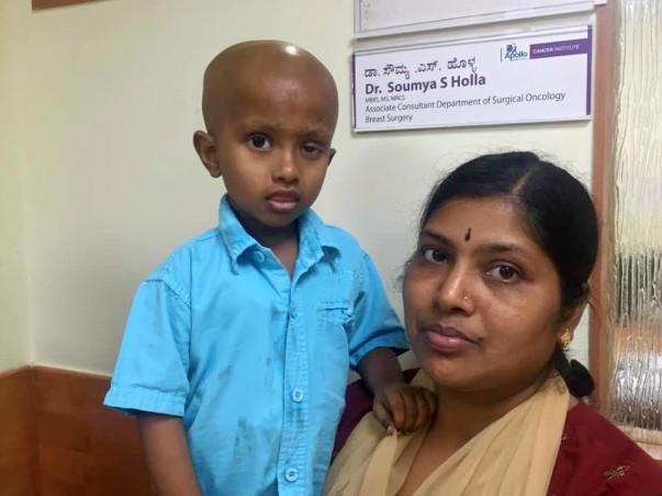 3-Year-Old Lohith Needs Your Support To A Fight A Rare Cheek Cancer
