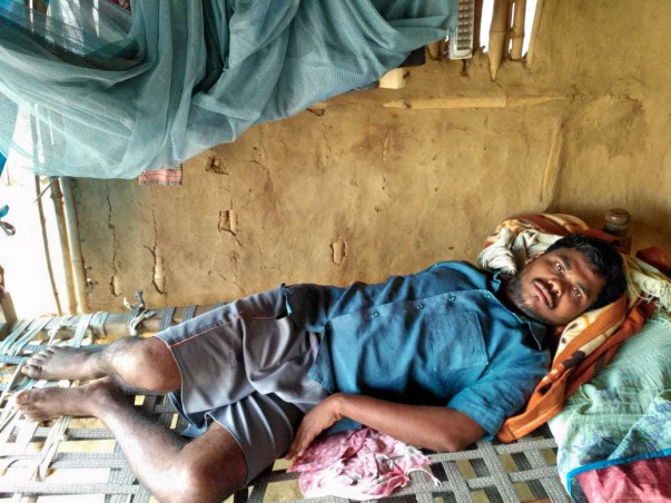 Help Simhachalam's treatment for paralysis