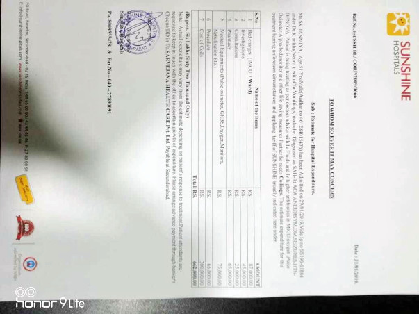 Help to Raise funds for Friends Father's brain operation urgently.