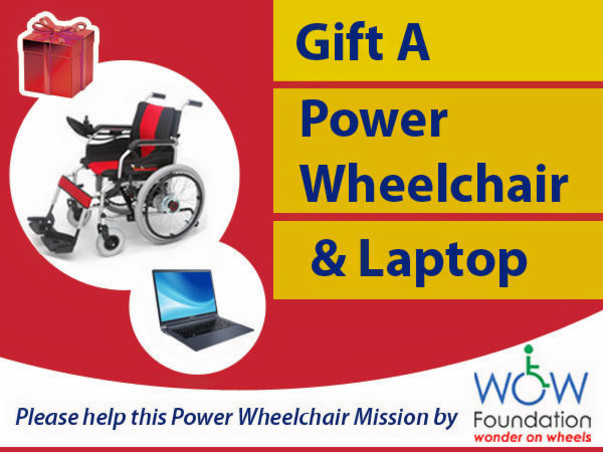 Gift A Power Wheelchair & Laptop