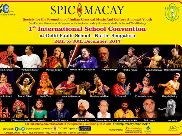 SPIC MACAY International School Convention 2017 - DPS North, Bangalore