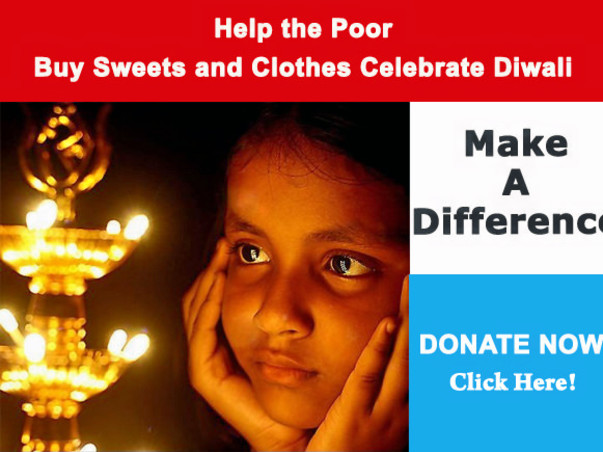 Help the underprivileged to Celebrate Diwali