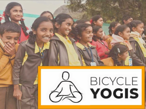 Bicycle Yogis: Support free Yoga for village schools across India