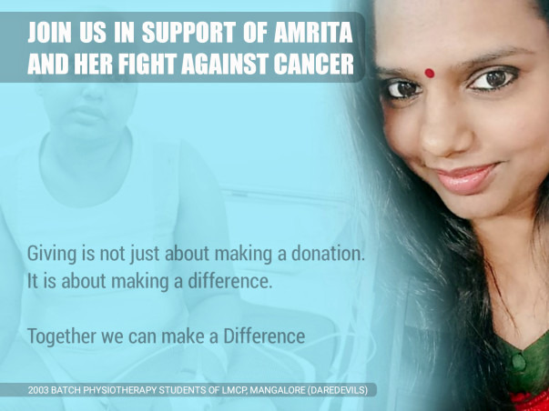 Help Amrita Fight Cancer