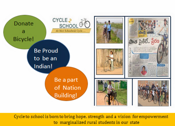 Help provide cycles to help rural girls travel to school
