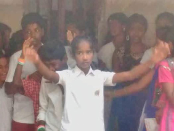 Distributing School Uniforms For Students.
