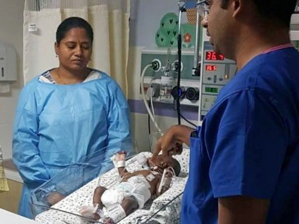 5 month old preterm baby battling to survive