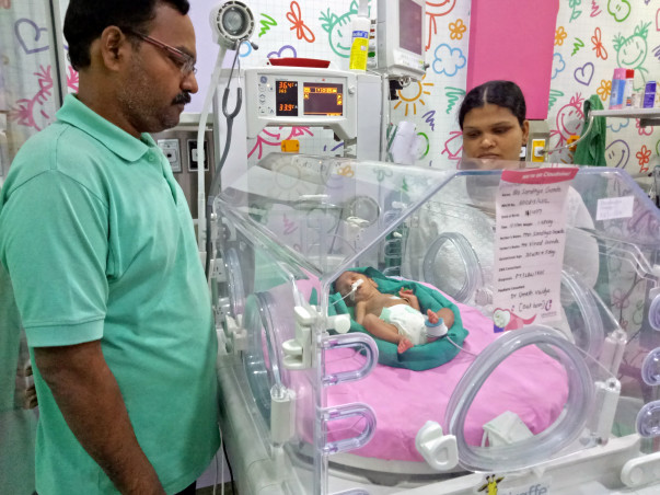 Sandhya needs help to save her new-born premature baby