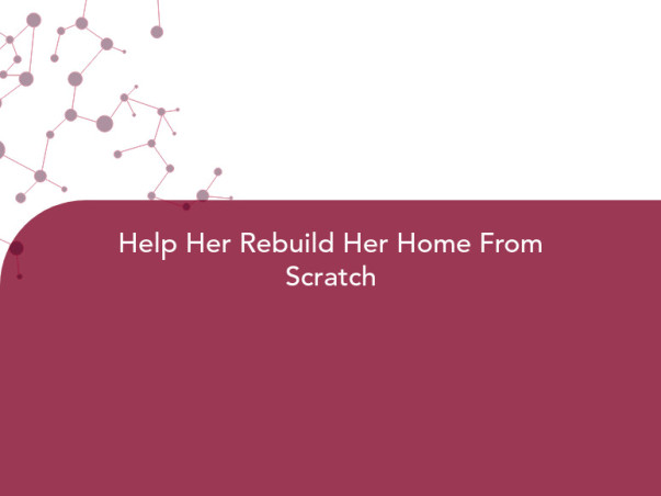 Help Her Rebuild Her Home From Scratch