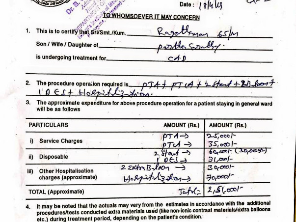 Request support for the Treatment