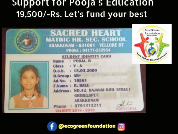 Help Pooja To Get Educated