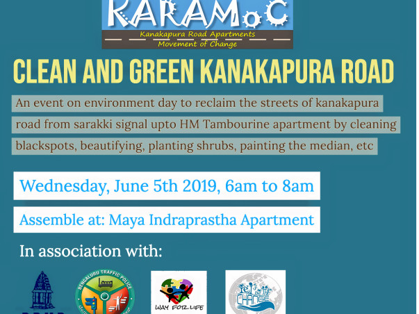 KARAMoC - Kanakapura Road Environmental Day Cleanathon and Plantation