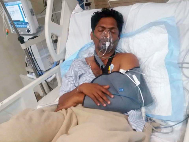 Support Kanhu Charan K recover from Road traffic accident with polytrauma