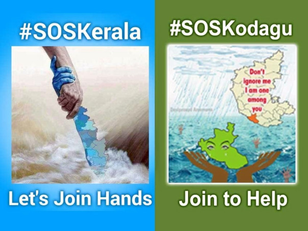 #SOSKerala, #SOSKodagu: Let's Help Flood Affected Indians!