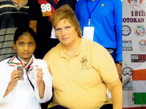 world karate champion ( 9 years Girl )