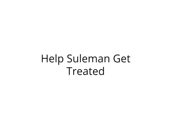 Help Suleman Undergo Keratoplasty
