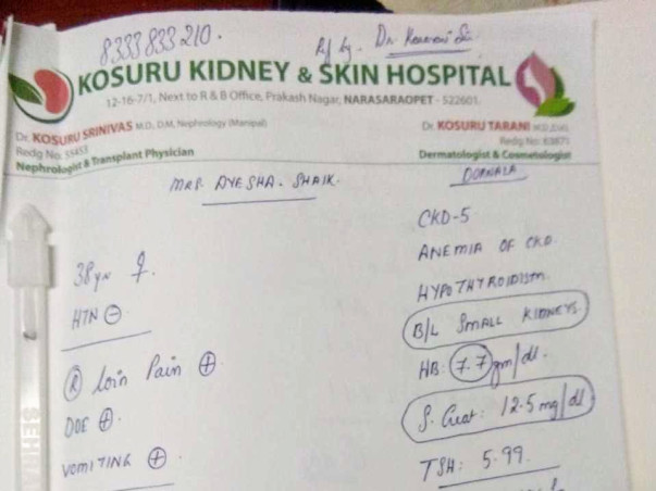 Help my Aunt in Kidney Transplant Operation