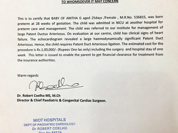 Help My 28 Weeks Born Baby Undergo Heart Operation