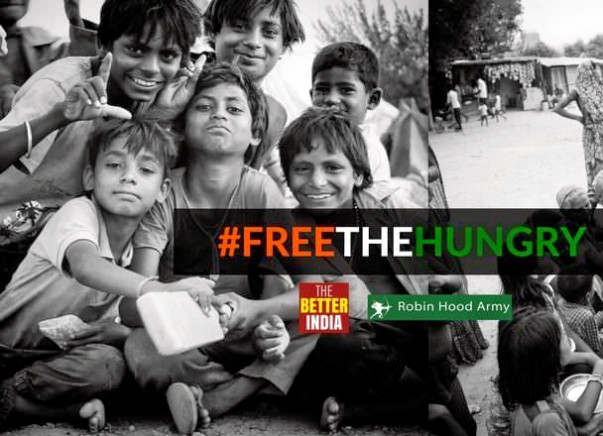 This Independence Day, Let's #FreeTheHungry. Powered by TheBetterIndia