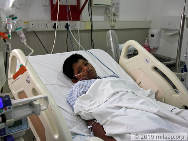 Mohammed fights for his life in the ICU