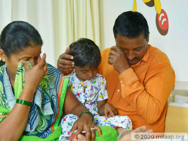 Baby shreya nagane needs a complicated surgery to recover