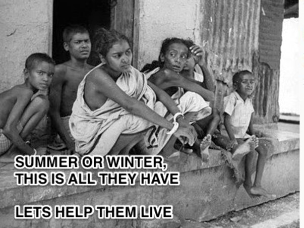Help these street poor's to provide food, shelter and education