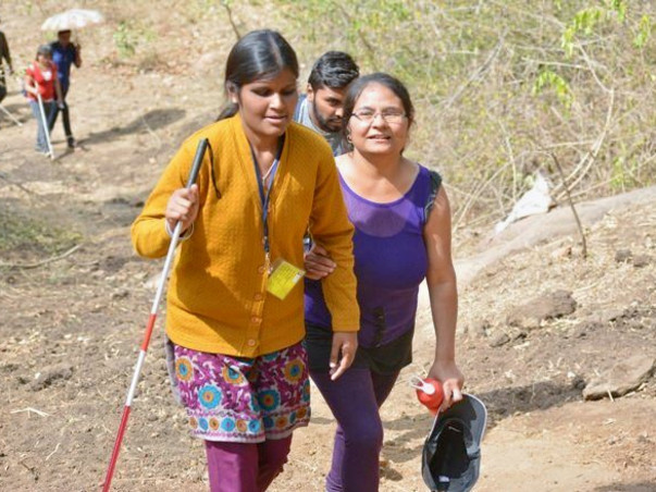 Help Me Take Visually Impaired for a trek