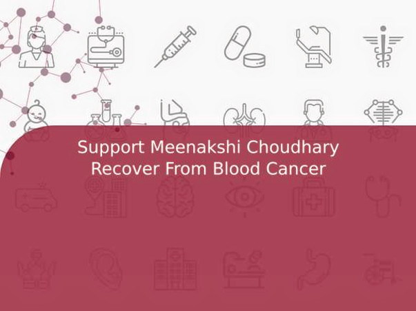 Support Meenakshi Choudhary Recover From Blood Cancer
