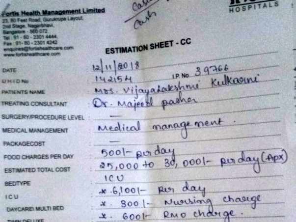 Need Funds For My Mother's Treatment