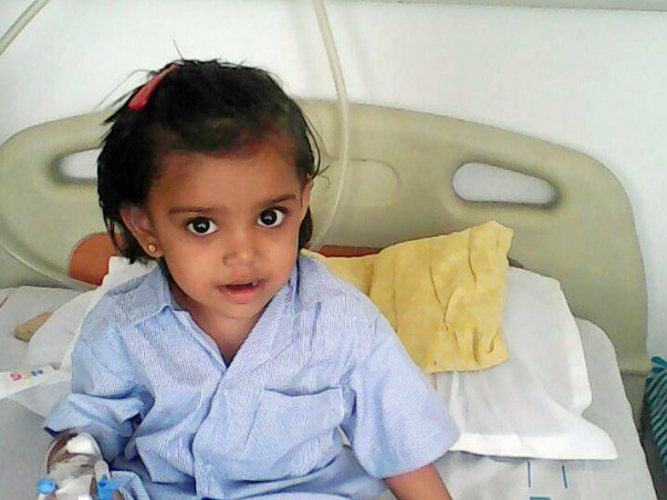 2-year-old Mitakshi's Father Has Promised To Save Her From Cancer