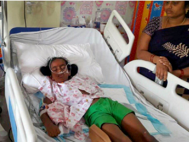 7-year-old Vyshnavi had a brain stroke that made her unable to speak
