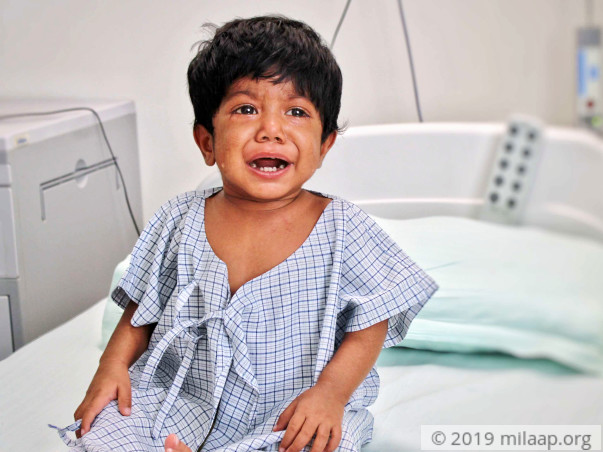 Baby Uzma needs a liver transplant to survive