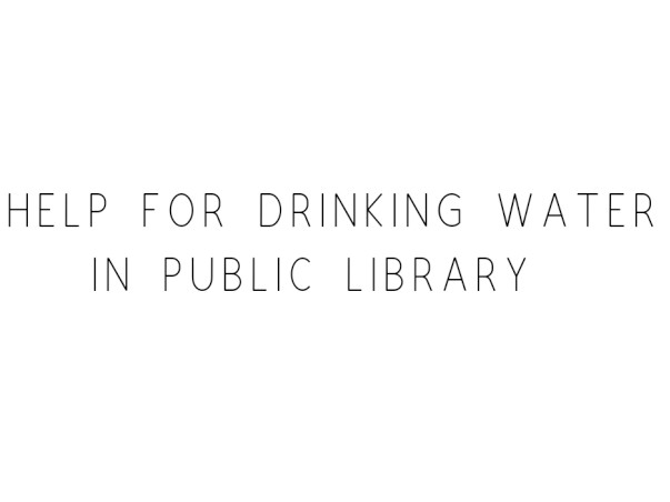 Help Student Get Drinking Water In A Public Library