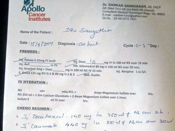 Financial Support For Sangeetha Cancer Treatment