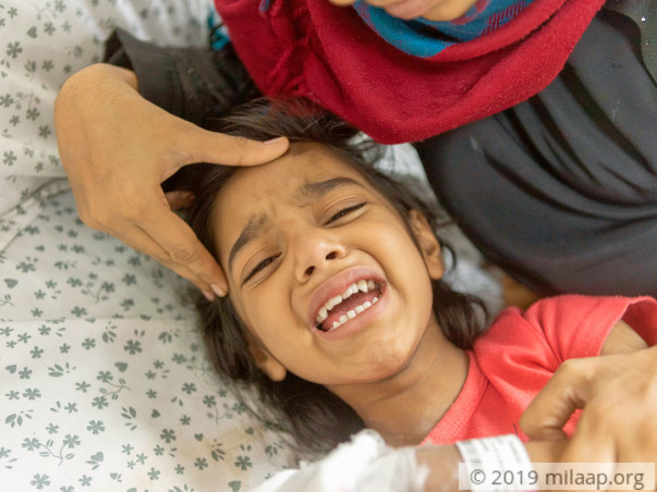 After a terrible fall, 4-year-old Haniya needs our help