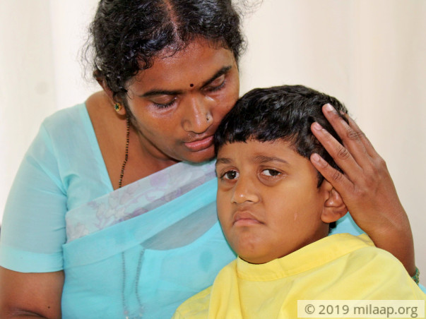 Farmer Struggles To Save Son From Cancerous Tumour On No Income
