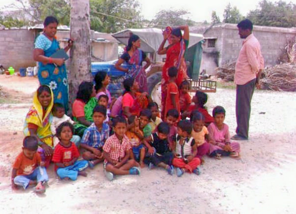 Peace Ride: Education for quarry workers’ children, Chikballapur