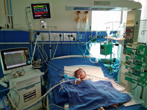 Baby Panchami with fragile lungs is fighting for life.
Please help.
