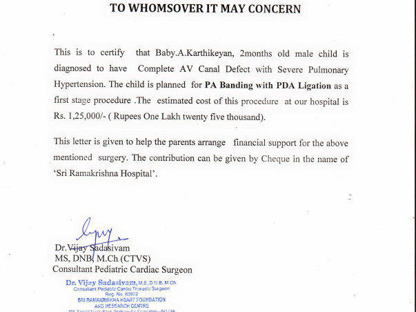 Help 2 month Karthikeyan