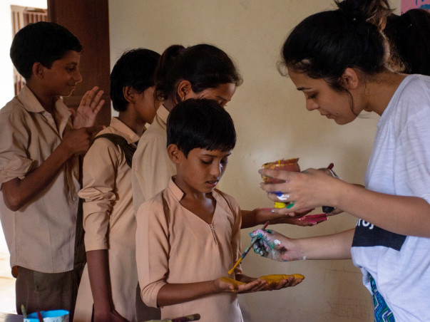 Help us in Painting School Walls in the Colour of Children's Dreams