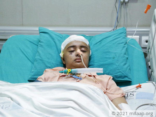 Help 23-year-old Hardika who is suffering from severe head injuries
