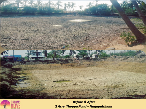 Pond Restoration in Nagapattinam ~ HelpInFarmersInterest #Hifi